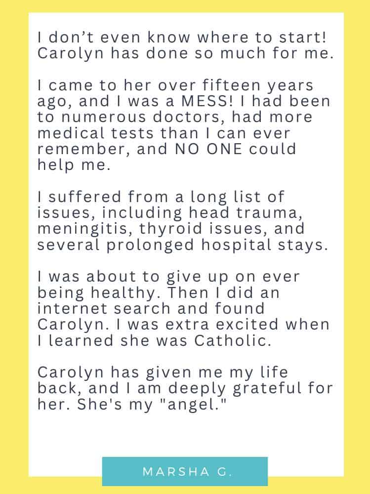testimony – marsha g